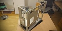 Inversión del chasis, comenzando el montaje de prueba de las piezas realizadas en el interior del case