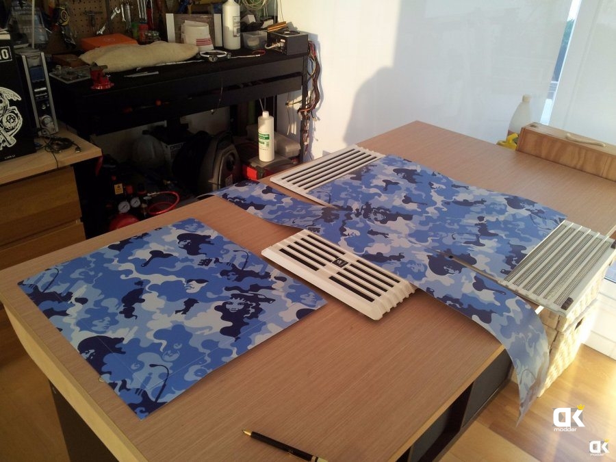 Carbide Series Corsair Air 240 mod, Vinilo Adhesivo